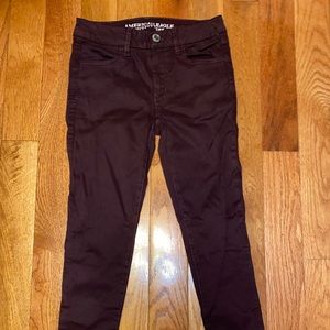 american eagle high rise jeggings